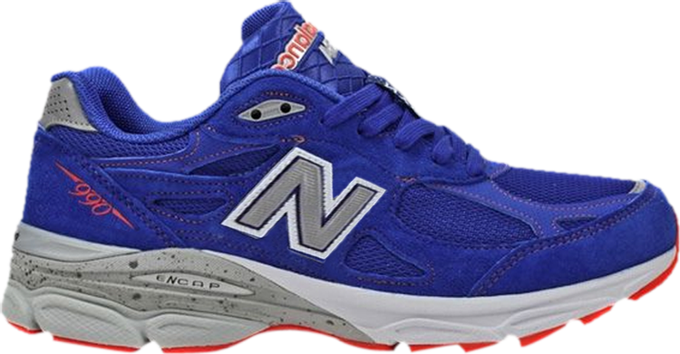 נעלי סניקרס 990v3 Made in USA 'NYC Marathon' של המותג ניו באלאנס בצבע כְּחוֹל עשויות עור (זמש)