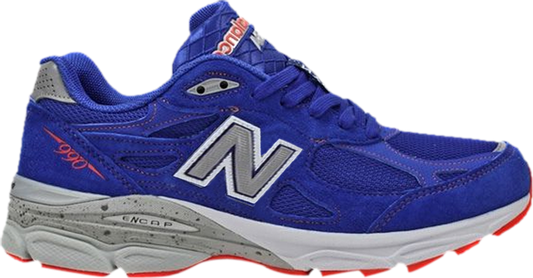 נעלי סניקרס 990v3 Made in USA 'NYC Marathon' של המותג ניו באלאנס בצבע כְּחוֹל עשויות עור (זמש)