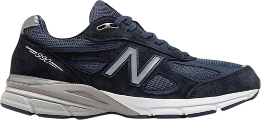 נעלי סניקרס 990v4 Made in USA 2A Wide 'Navy' 2016 של המותג ניו באלאנס בצבע כְּחוֹל עשויות רֶשֶׁת