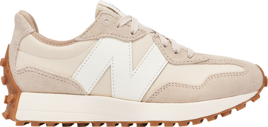נעלי סניקרס 327 'Oatmeal' של המותג ניו באלאנס בצבע קרם עשויות עור (זמש)