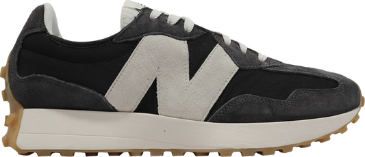 נעלי סניקרס 327 'Black Phantom' של המותג ניו באלאנס בצבע שָׁחוֹר עשויות עור (זמש)