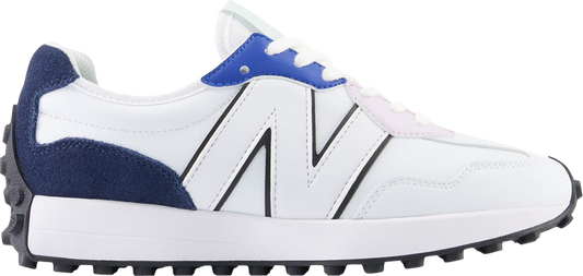 נעלי סניקרס CALIA x Wmns 327 Golf 'White Blue' של המותג ניו באלאנס בצבע לבן עשויות עוֹר