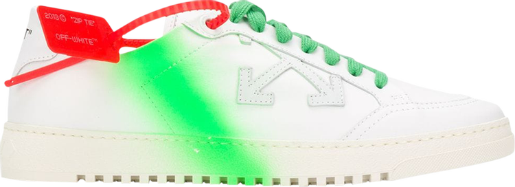 נעלי סניקרס Off-White 2.0 'Green Spray' של המותג אוף וויט בצבע לבן עשויות עוֹר