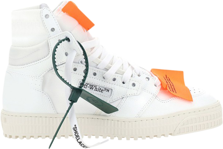 נעלי סניקרס Off-White Off-Court 3.0 High 'White Orange' של המותג אוף וויט בצבע לבן עשויות עוֹר