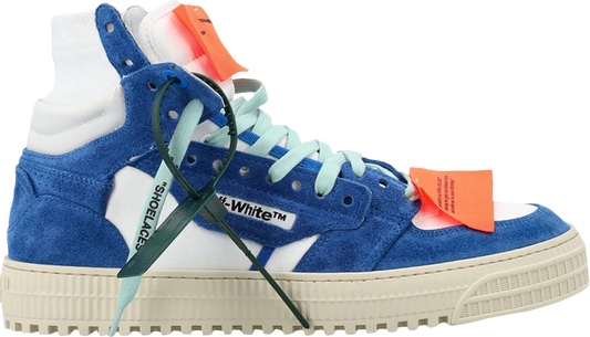 נעלי סניקרס Off-White Off-Court 3.0 High 'Bright Blue' של המותג אוף וויט בצבע כְּחוֹל עשויות עור (זמש)