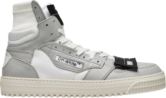נעלי סניקרס Off-White Off-Court 3.0 High 'Grey White' של המותג אוף וויט בצבע אפור עשויות עוֹר