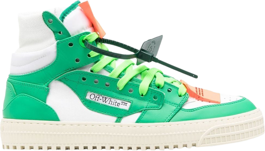 נעלי סניקרס Off-White Off-Court 3.0 High 'White Green' של המותג אוף וויט בצבע ירוק עשויות עוֹר