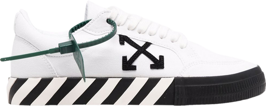 נעלי סניקרס Off-White Vulc Sneaker 'White Black' של המותג אוף וויט בצבע לבן עשויות בַּד