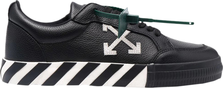 נעלי סניקרס Off-White Vulc Sneaker 'Black White' של המותג אוף וויט בצבע שָׁחוֹר עשויות עוֹר