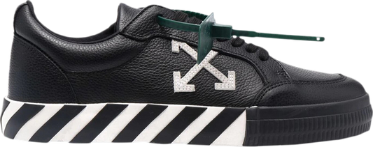 נעלי סניקרס Off-White Vulc Sneaker 'Black White' של המותג אוף וויט בצבע שָׁחוֹר עשויות עוֹר