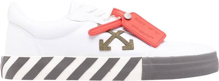 נעלי סניקרס Off-White Vulc Sneaker 'White Dark Grey' של המותג אוף וויט בצבע לבן עשויות בַּד