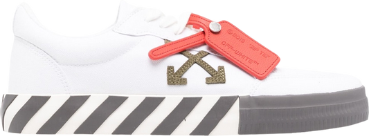 נעלי סניקרס Off-White Vulc Sneaker 'White Dark Grey' של המותג אוף וויט בצבע לבן עשויות בַּד
