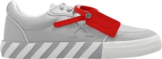 נעלי סניקרס Off-White Vulc Sneaker 'Outlined - Light Grey' של המותג אוף וויט בצבע אפור עשויות עוֹר