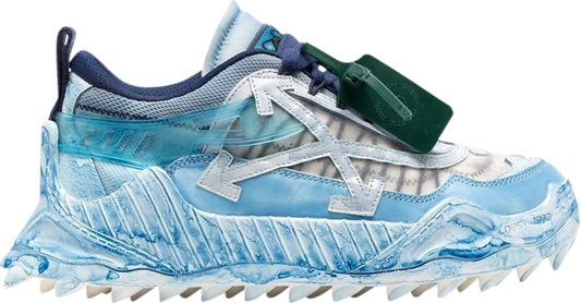 נעלי סניקרס Off-White ODSY-1000 'Blue Overdye' של המותג אוף וויט בצבע כְּחוֹל עשויות רֶשֶׁת