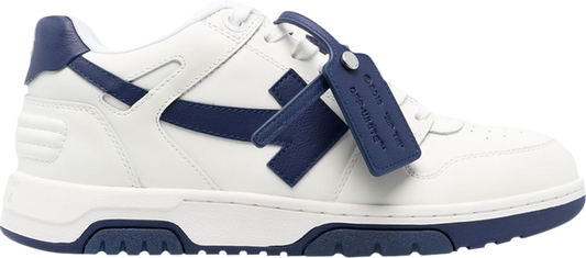 נעלי סניקרס Off-White Out of Office 'White Navy Blue' של המותג אוף וויט בצבע לבן עשויות עוֹר