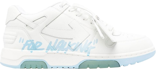 נעלי סניקרס Off-White Out of Office 'For Walking - White Light Blue' של המותג אוף וויט בצבע לבן עשויות עוֹר