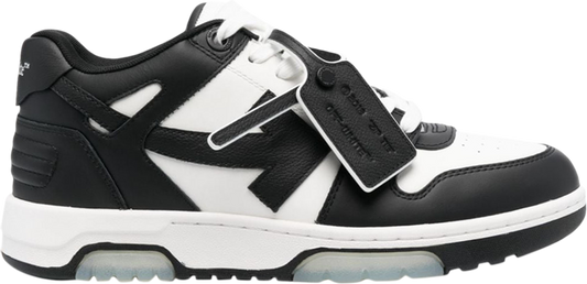 נעלי סניקרס Off-White Out of Office 'Black White' של המותג אוף וויט בצבע שָׁחוֹר עשויות עוֹר