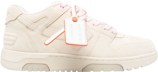 נעלי סניקרס Off-White Out of Office 'Light Beige' של המותג אוף וויט בצבע קרם עשויות עור (זמש)