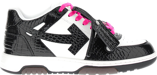 נעלי סניקרס Off-White Out of Office 'Croc - Black White' 2023 של המותג אוף וויט בצבע לבן עשויות עוֹר
