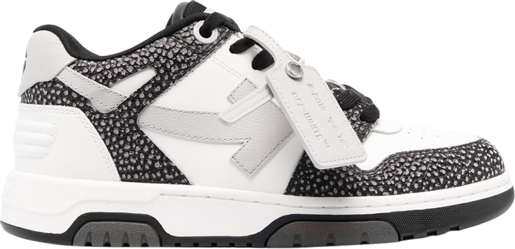 נעלי סניקרס Off-White Out of Office 'Black White Dotted Pattern' של המותג אוף וויט בצבע לבן עשויות עוֹר