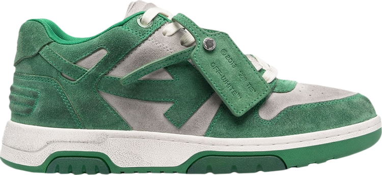 נעלי סניקרס Off-White Out of Office 'Vintage Suede - Green' של המותג אוף וויט בצבע ירוק עשויות עור (זמש)