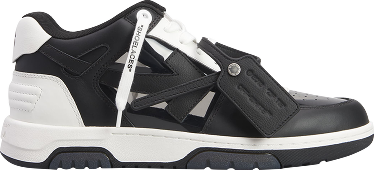 נעלי סניקרס Off White Out Of Office 'See Through - Black' של המותג אוף וויט בצבע שָׁחוֹר עשויות עוֹר