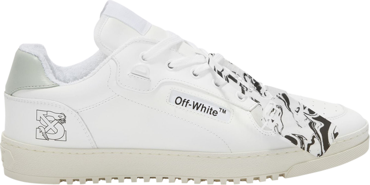 נעלי סניקרס Sal Barbier x Off-White 5.0 Low 'White' של המותג אוף וויט בצבע לבן עשויות עוֹר
