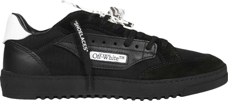 נעלי סניקרס Off-White 5.0 Low 'Black' 2022 של המותג אוף וויט בצבע שָׁחוֹר עשויות עור (זמש)