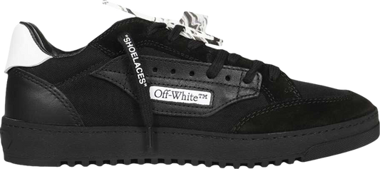 נעלי סניקרס Off-White 5.0 Low 'Black' 2022 של המותג אוף וויט בצבע שָׁחוֹר עשויות עור (זמש)
