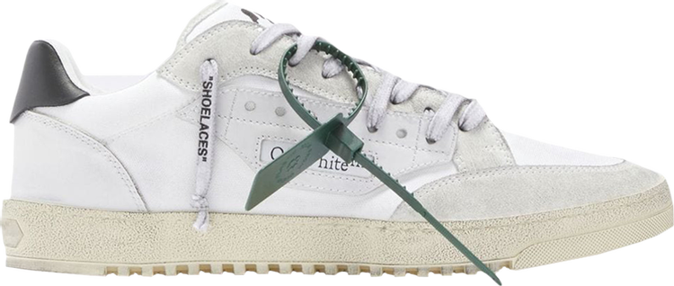 נעלי סניקרס Off-White 5.0 Low 'Distressed White' של המותג אוף וויט בצבע לבן עשויות עור (זמש)