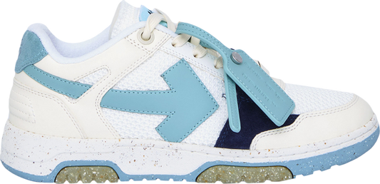נעלי סניקרס Off-White Out of Office Slim 'White Light Blue' של המותג אוף וויט בצבע לבן עשויות טֶקסטִיל