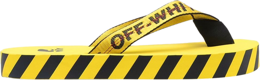 נעלי סניקרס Off-White Industrial Flip Flops 'Logo Tape - Yellow' 2022 של המותג אוף וויט בצבע צהוב עשויות טֶקסטִיל