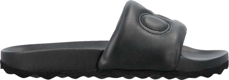 נעלי סניקרס Off-White Bookish Leather Slider 'Black' של המותג אוף וויט בצבע שָׁחוֹר עשויות עוֹר