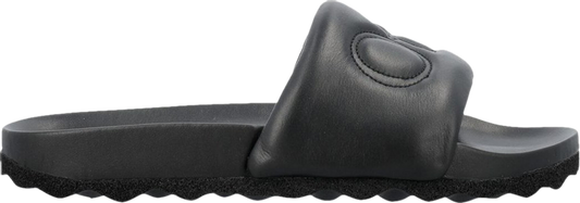 נעלי סניקרס Off-White Bookish Leather Slider 'Black' של המותג אוף וויט בצבע שָׁחוֹר עשויות עוֹר