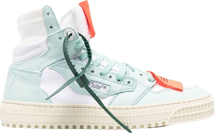 נעלי סניקרס Off-White Wmns Off-Court 3.0 High 'Mint' של המותג אוף וויט בצבע ירוק עשויות עוֹר