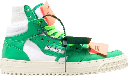נעלי סניקרס Off-White Wmns Off-Court 3.0 High 'Green White' של המותג אוף וויט בצבע ירוק עשויות עוֹר