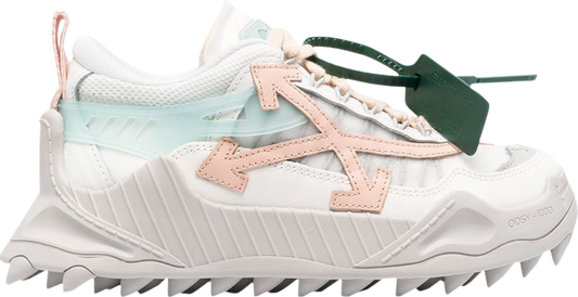 נעלי סניקרס Off-White Wmns ODSY-1000 'Grey Powder Pink' של המותג אוף וויט בצבע לבן עשויות רֶשֶׁת