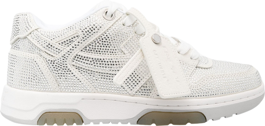 נעלי סניקרס Off-White Wmns Out Of Office 'White Strass' של המותג אוף וויט בצבע לבן עשויות עוֹר