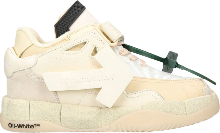 נעלי סניקרס Off-White Wmns Puzzle Couture Low 'Cream' של המותג אוף וויט בצבע קרם עשויות עוֹר