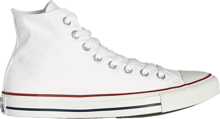 נעלי סניקרס Wmns Chuck Taylor All Star High 'Optical White' של המותג קונברס אולסטאר בצבע לבן עשויות 