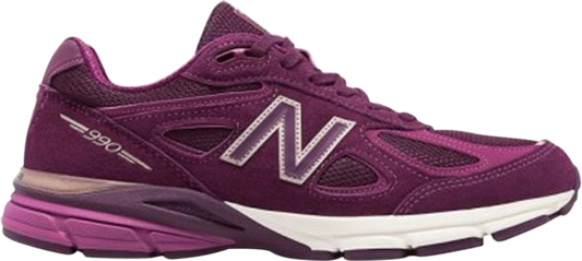 נעלי סניקרס Wmns 990v4 Made in USA 'Purple' של המותג ניו באלאנס בצבע סָגוֹל עשויות 