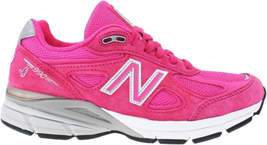 נעלי סניקרס Wmns 990v4 Made in USA 'Pink Ribbon' של המותג ניו באלאנס בצבע וָרוֹד עשויות 