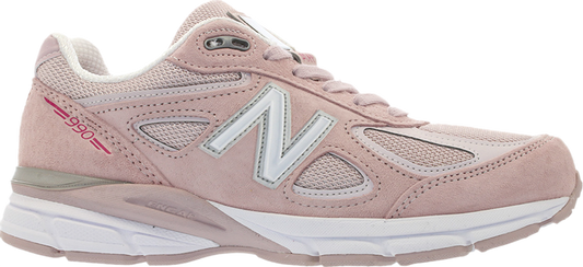 נעלי סניקרס Wmns 990v4 Made in USA 'Pink' של המותג ניו באלאנס בצבע וָרוֹד עשויות 