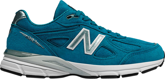 נעלי סניקרס Wmns 990v4 Made in USA 'Lake Blue' של המותג ניו באלאנס בצבע כְּחוֹל עשויות 