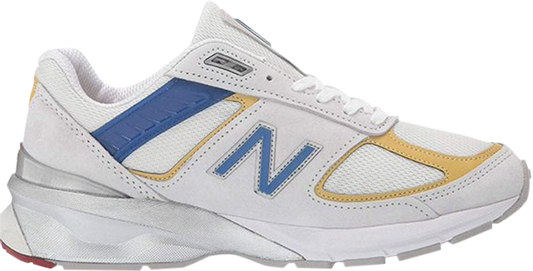 נעלי סניקרס Wmns 990v5 Made in USA 'Nimbus Cloud' של המותג ניו באלאנס בצבע לבן עשויות רֶשֶׁת