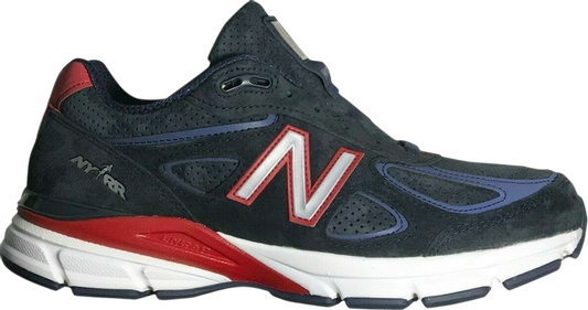 נעלי סניקרס Wmns 990v4 Made in USA 'NYRR 60th Anniversary' של המותג ניו באלאנס בצבע כְּחוֹל עשויות 