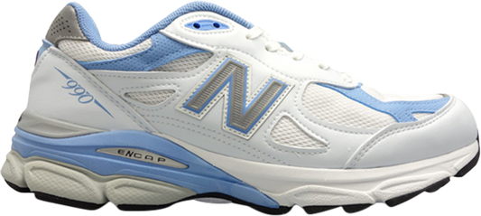 נעלי סניקרס Wmns 990v3 Made In USA 'White Baby Blue' של המותג ניו באלאנס בצבע לבן עשויות 