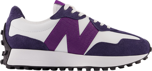 נעלי סניקרס Wmns 327 'White Cosmic Grape' של המותג ניו באלאנס בצבע סָגוֹל עשויות טֶקסטִיל