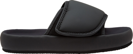נעלי סניקרס Yeezy Season 7 Nylon Slipper 'Graphite' של המותג אדידס בצבע שָׁחוֹר עשויות ניילון